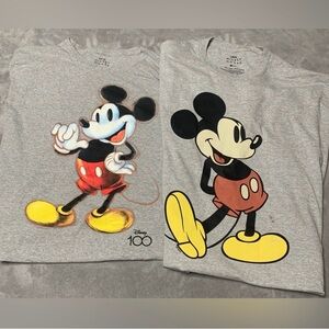 Disney Mickey Mouse Gray T-Shirts 3XL